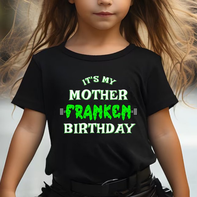 T-shirt Pour Bébé Funny Frankenstein C'est mon anniversaire Hallowee (Funny Frankenstein It's My Birthday Halloween Baby T-Shirt)