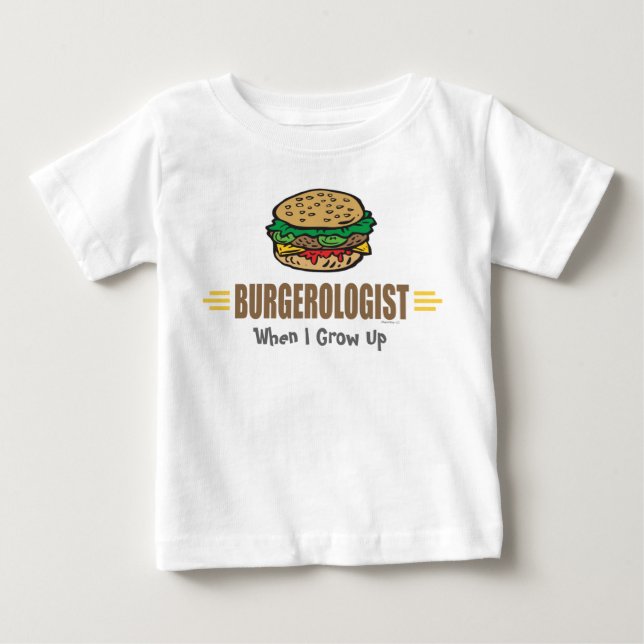 T-shirt Pour Bébé Funny Hamburger (Devant)