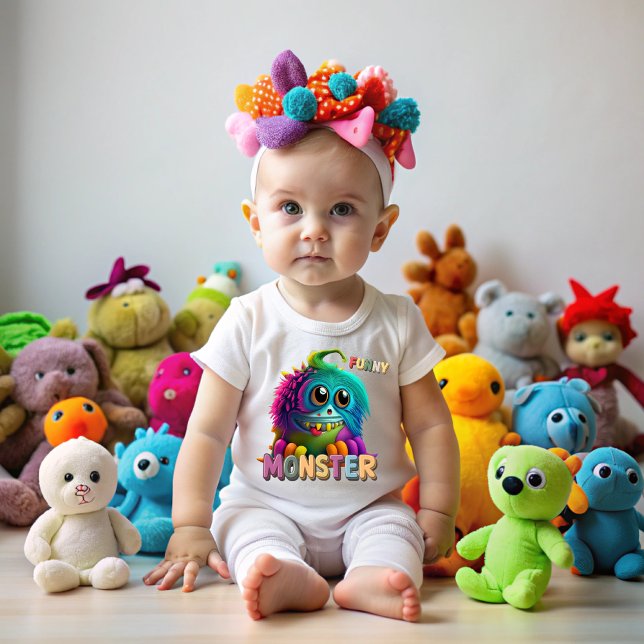 T-shirt Pour Bébé Funny Monster (Funny Monster)