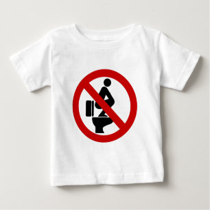 T-shirt Pour Bébé Funny NO Feet sur le siège ⚠ signe thaï ⚠