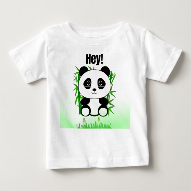 T-shirt Pour Bébé Funny Panda Lazy Panda Bear Pun Graphic (Devant)