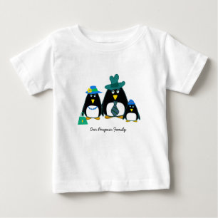 T-shirt Pour Bébé Funny Penguin Famille Noël Cadeau bébé T-shirt