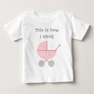 T-shirt Pour Bébé Funny poussette bébé pour la nouvelle-née fille