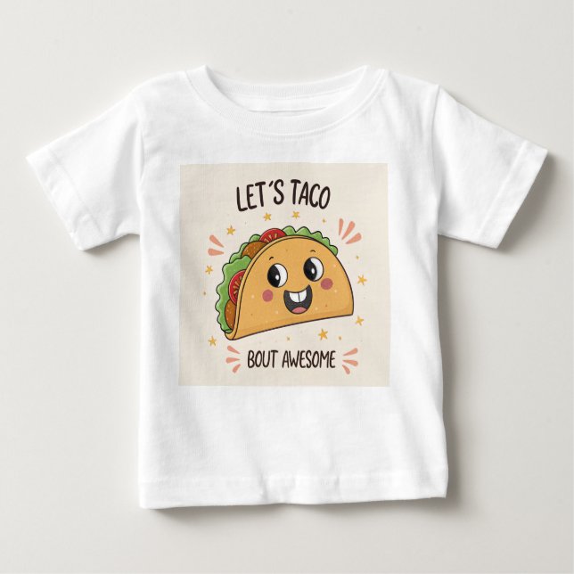 T-shirt Pour Bébé Funny Pun de nourriture Taco (Devant)