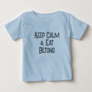 T-shirt Pour Bébé Funny South African KeepCalm & Eat Biltong