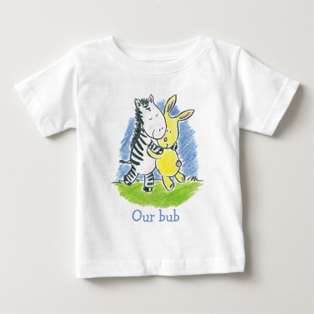 T-shirt Pour Bébé Furry Friends Hug Enfants Tee - shirts (Devant)