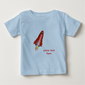 T-shirt Pour Bébé fusée rouge