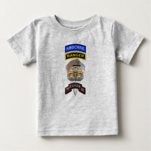 T-shirt Pour Bébé Futur 75e régiment de Rangers "Sua Sponte"