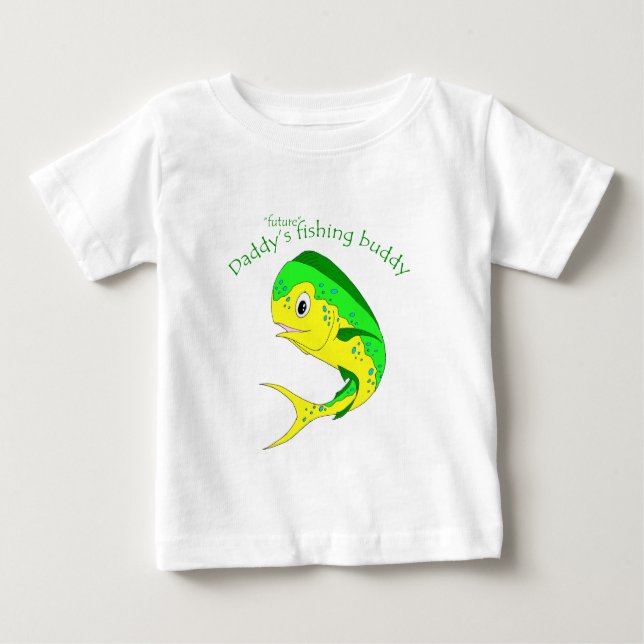 T-shirt Pour Bébé Futur ami de pêche de Mahi (Devant)