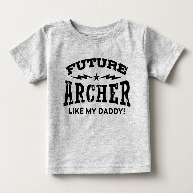 T-shirt Pour Bébé Futur Archer Comme Mon Papa (Devant)