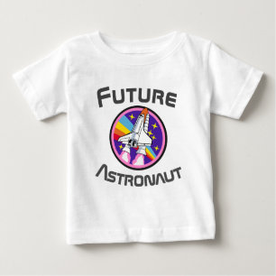 T-shirt Pour Bébé Futur astronaute, TIGE de puissance de fille, rose
