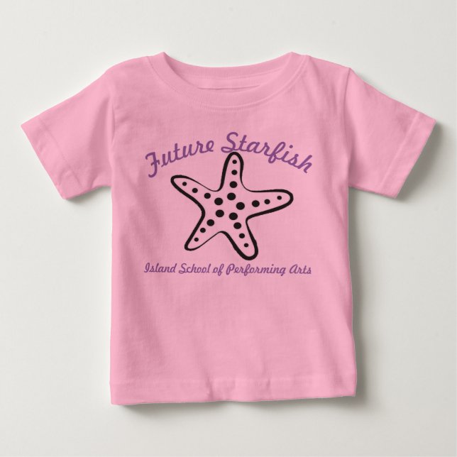 T-shirt Pour Bébé Futur bébé Starfish (Devant)