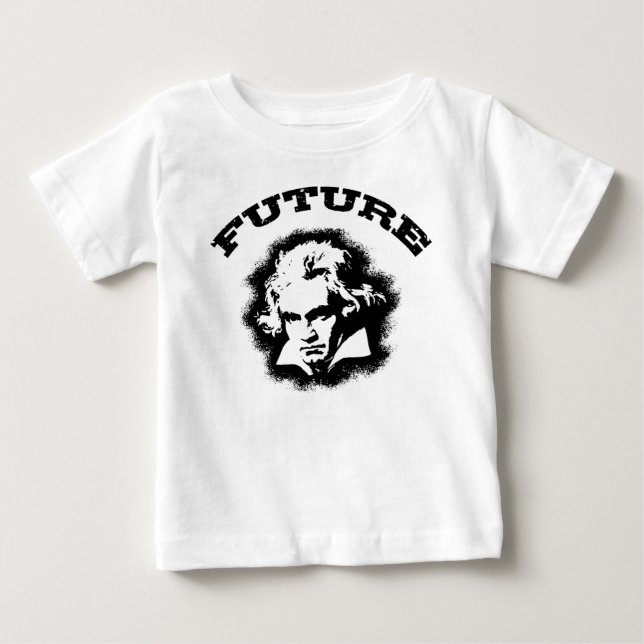 T-shirt Pour Bébé Futur Beethoven (Devant)