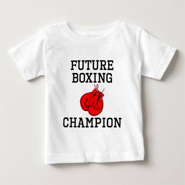 T-shirt Pour Bébé Futur champion de boxe (Devant)