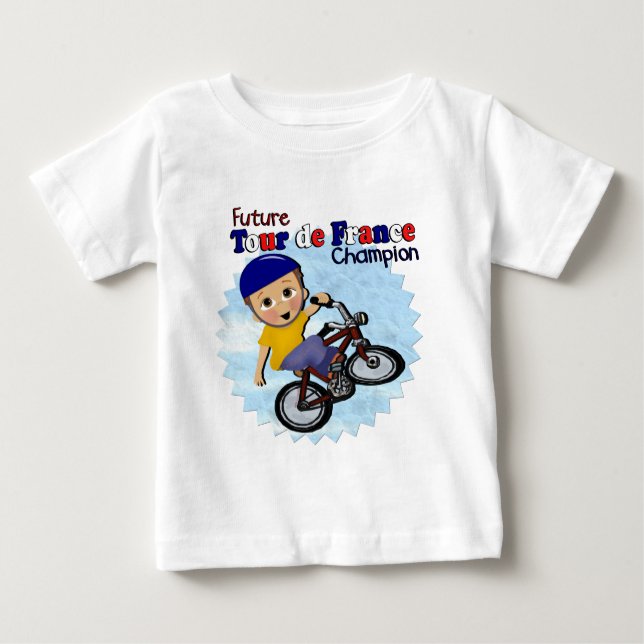 T-shirt Pour Bébé Futur champion de Tour de France (Devant)