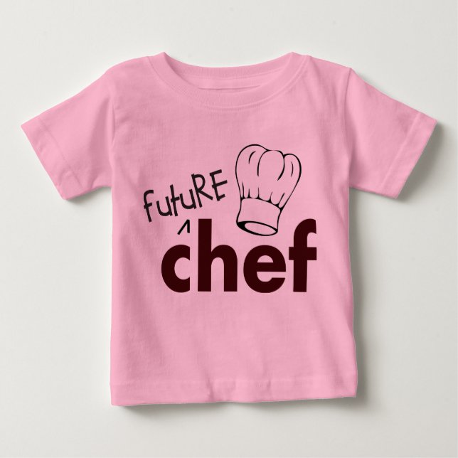 T-shirt Pour Bébé Futur chef (Devant)