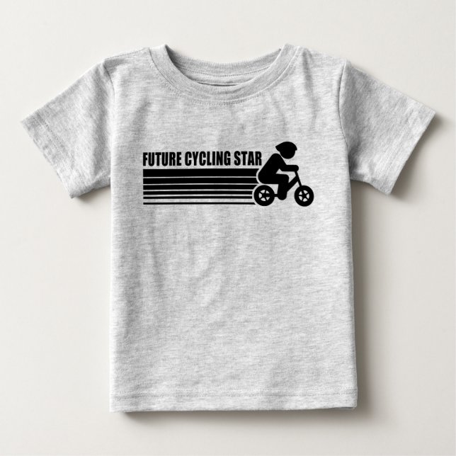T-shirt Pour Bébé Futur Cycliste (Devant)