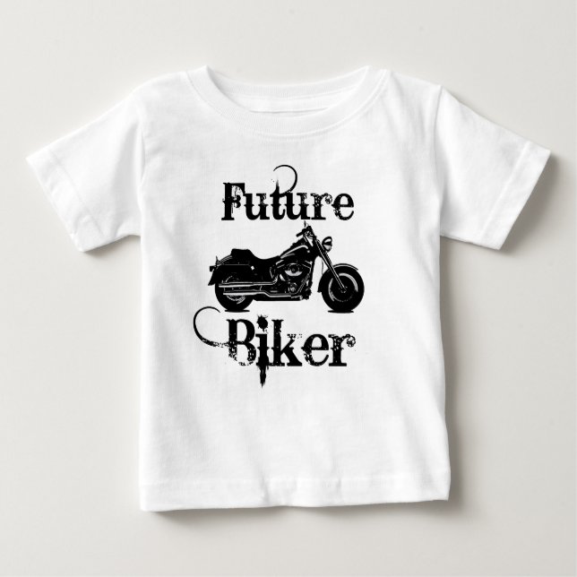 T-shirt Pour Bébé Futur cycliste (Devant)