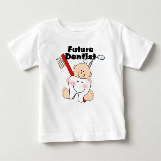 T-shirt Pour Bébé Futur dentiste (Devant)