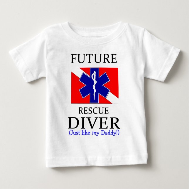 T-shirt Pour Bébé futur diver_daddy (Devant)