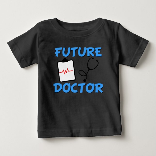 T-shirt Pour Bébé Futur docteur drôle bébé (Devant)