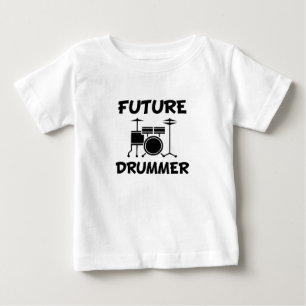 T-shirt Pour Bébé Futur Drummer drôle chemise bébé