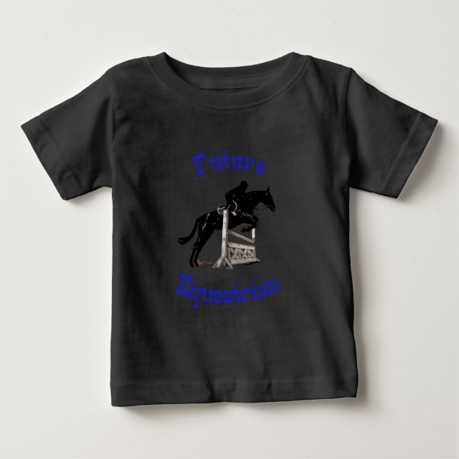 T-shirt Pour Bébé Futur enfant équestre (Devant)