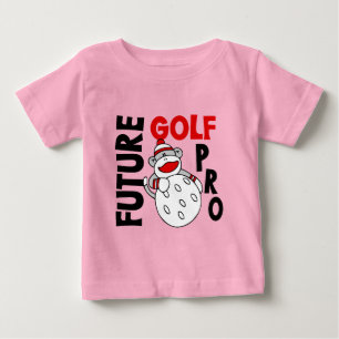 T-shirt Pour Bébé Futur Golf Pro Sock Monkey