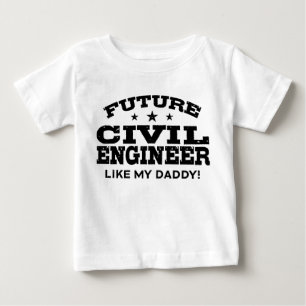 T-shirt Pour Bébé Futur ingénieur civil