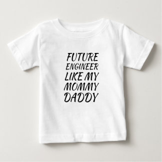 T-shirt Pour Bébé Futur Ingénieur Comme Mon Papa Maman