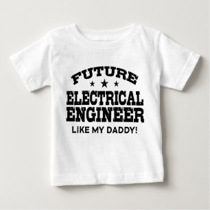 T-shirt Pour Bébé Futur ingénieur électrique