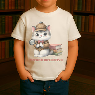 T-shirt Pour Bébé Futur inspecteur Kitten