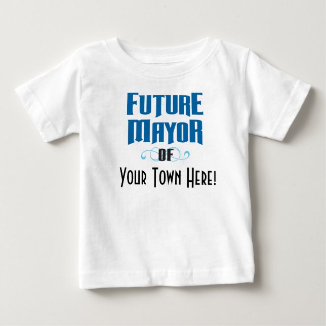 T-shirt Pour Bébé Futur maire du Tee - shirt de Your Town Boy (Devant)