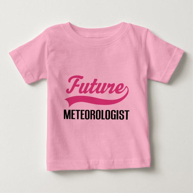 T-shirt Pour Bébé Futur météorologiste (Devant)