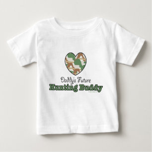 T-shirt Pour Bébé Futur papa de chasse Buddy Baby Long Sleeve Tee
