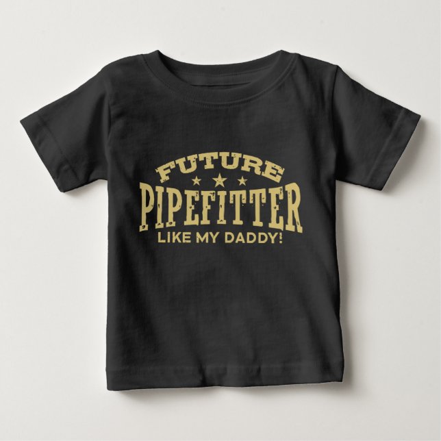 T-shirt Pour Bébé Futur Pipeitter Comme Mon Papa (Devant)