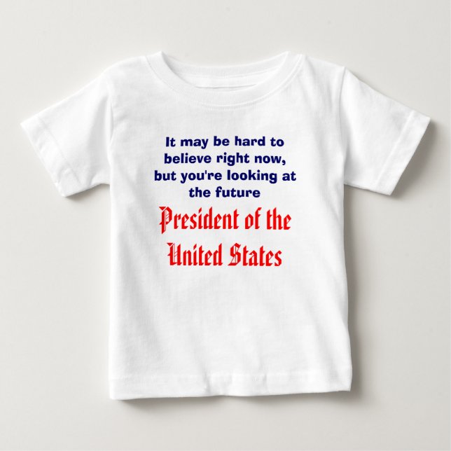 T-shirt Pour Bébé Futur président (Devant)