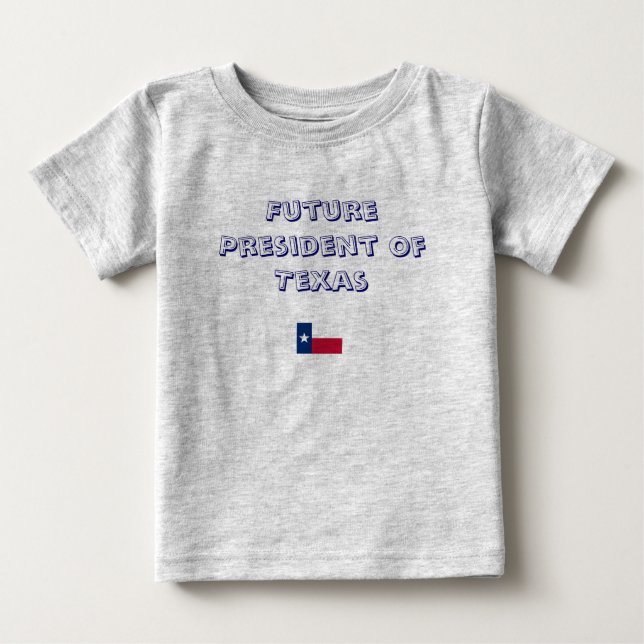 T-shirt Pour Bébé Futur président du Texas (Devant)