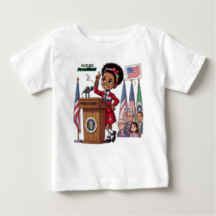 T-shirt Pour Bébé Futur président : Inspirer le leadership