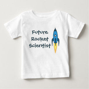 T-shirt Pour Bébé Futur Rocket Scientifique Blue Space Boy Drôle