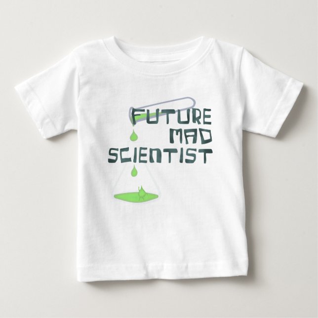 T-shirt Pour Bébé Futur scientifique (Devant)