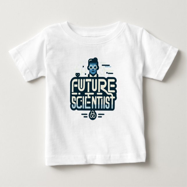 T-shirt Pour Bébé futur scientifique bébé (Devant)