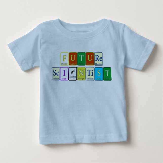 T-shirt Pour Bébé Futur scientifique Romper (Devant)