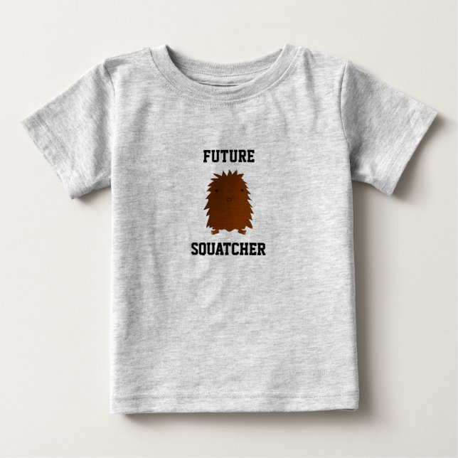 T-shirt Pour Bébé Futur squatter bébé bigfoot (Devant)
