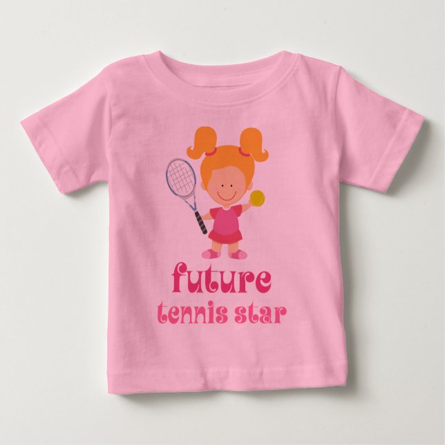 T-shirt Pour Bébé Futur star du tennis (joueur) (Devant)