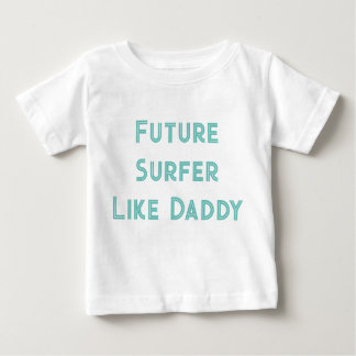 T-shirt Pour Bébé Futur Surfer comme papa