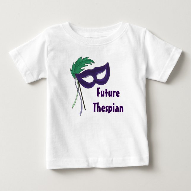 T-shirt Pour Bébé Futur Thespio Purple Drama Masquerade Masque Masqu (Devant)