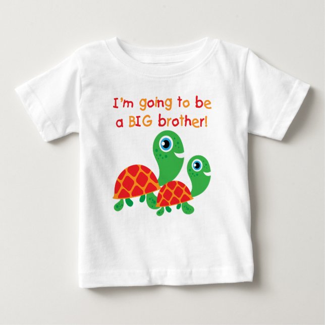 T-shirt Pour Bébé Futur tortues Big Brother (Devant)