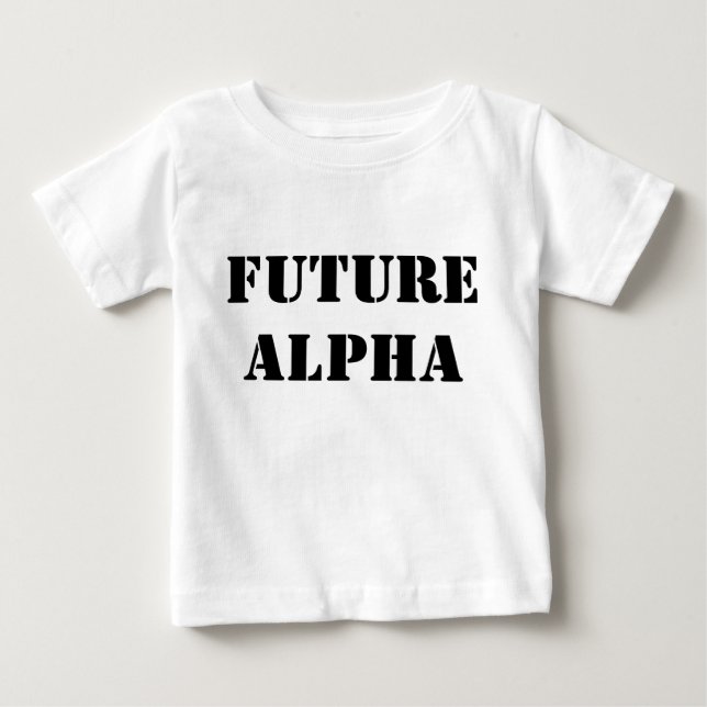 T-SHIRT POUR BÉBÉ FUTURE ALPHA CHEMISE (Devant)