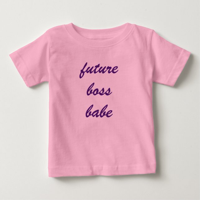T-shirt Pour Bébé Future Baby Boss (Devant)